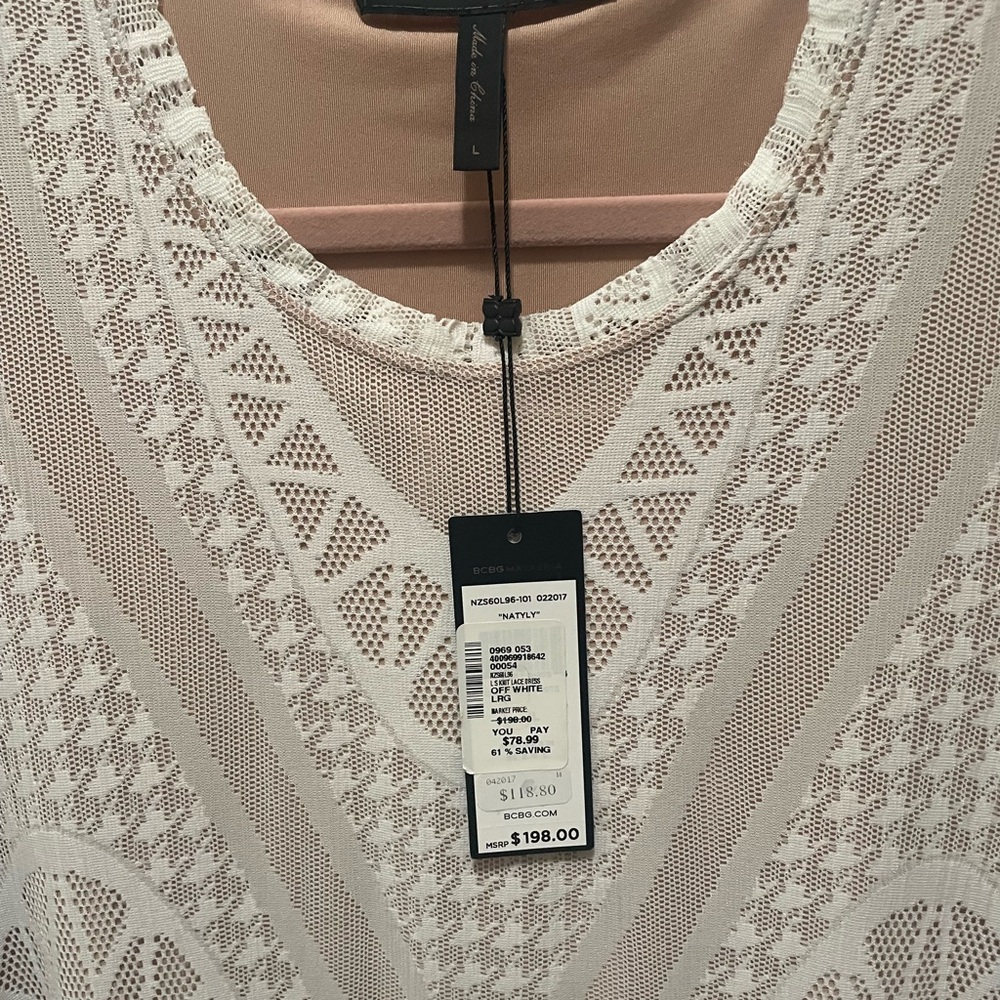 BCBGMaxAzria White Lace Dress - Picture 4 of 12